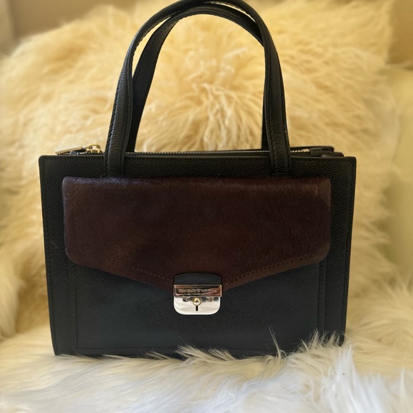 KATE SPADE Hyde Place Small Zarinah Micropebble Leather Haircalf Satchel. - Picture 4 of 12